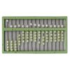 Reizen Abacus for The Blind - Green Frame - Green and White Beads
