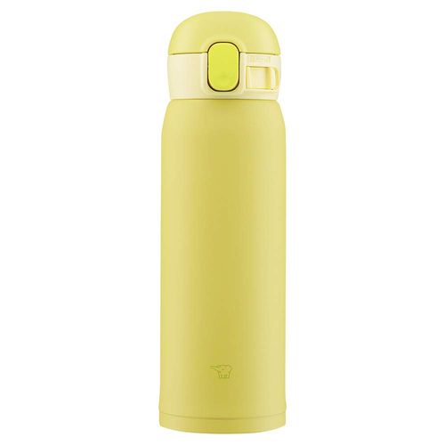 Zojirushi SM-WA48-YA Water Bottle, One-Touch Stainless Steel Mug, Seamless, 16.2 fl oz (0.48 L), Lemon
