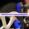 3Pcs  Power Scrubber Cleaning Car Tile Grout Shower Drill Brush Set Attachment