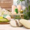 Almooni Premium Exfoliating Loofah Pad Body Scrubber, Made with Natural Egyptian Shower loofa Sponge That Gets You Clean, Not Just Spreading Soap - 2 Count(1 Pack)