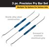 Titan Tools 85504 3-Piece Precision Pry Bar Tool Set s