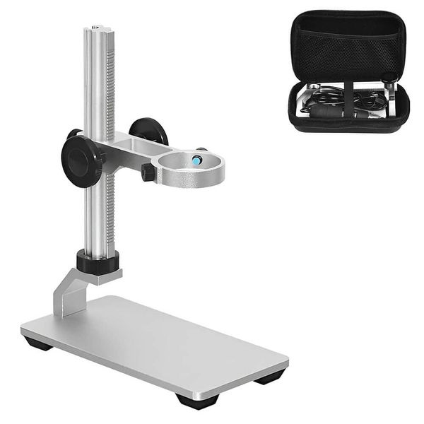 Ninyoon Universal Microscope Stand Pro, Stable Professional Aluminum Alloy Scope Base Holder Support Bracket for Max Diameter 3.5cm USB Digital Wireless WiFi Microscope Endoscope Magnifier Camera