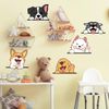 Fujitoya Dog Wall Sticker for Car, Monotone, Bath, Removable, Stylish