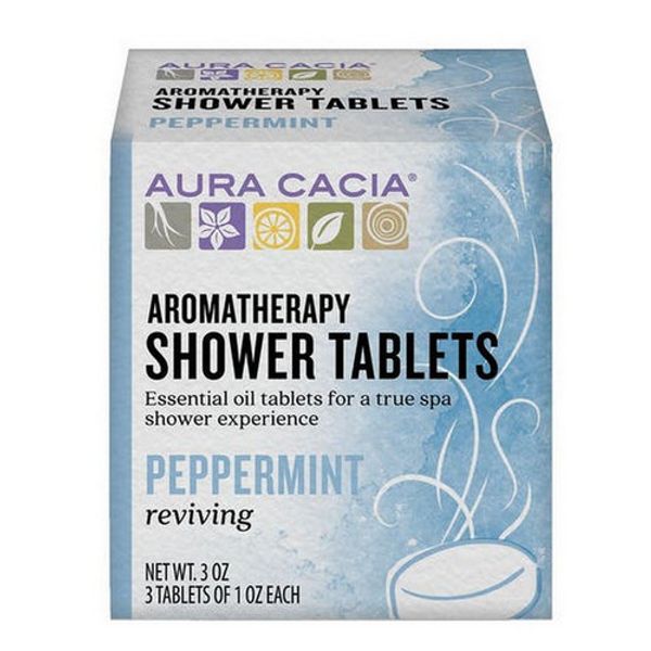 Shower Tablets  Peppermint, 3 Tablets By Aura Cacia