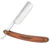 Grandslam Pro Natural Wooden Handle 420 Stainless Steel Straight Razor with Premium Leather Strop,Straight Razor Shaving Kit for Men,2 Layers Leather Canvas Strop Sharpening Strop