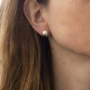 Tuscany Silver Women's Sterling Silver 10mm Half Ball Stud Earrings