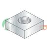 #8-32 Square Machine Nuts, Steel, Zinc Plated (Quantity: 200)