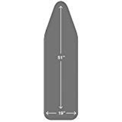 TIVIT Ironing Board Covers 19 x 51 - Made in Italy - Durable Alumitek PRO Heat Reflective Silicone Pads are Scorch & Stain Resistant - Made w/3 Layers of Padding, 3 Fastener Straps & Pull Bungee Cord