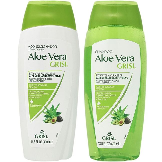 SET GRISI savila ALOE VERA SHAMPOO AND CONDITIONER 13.5 oz