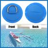 A ABSOPRO 8pcs 8cm Blue D Ring Patch Pad PVC Stainless Steel for Surfboard Item Replacement