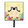 Caroline's Treasures Easter Eggs Pekingnese Cream Wall Hook, Small, Multicolor
