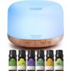 Essential Oil Diffuser with Essential Oils Set, 500Ml Aromatherapy Diffuser - 14