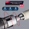 Pipe Thread Cutting Tool, Integrated Internal & External Threading Tool for Electric Drills, PVC Pipe Threader Kit with Rethreading Function, Compatible with 1/2" & 3/4" (DN15/DN20) Pipes (3/4")