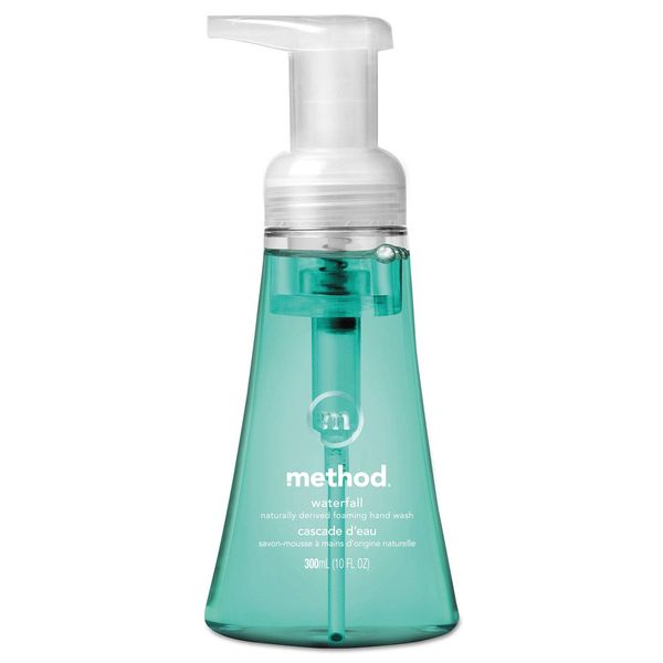 Method 01160 Foaming Hand Wash, Waterfall, 10 Oz Pump Bottle, 6/carton