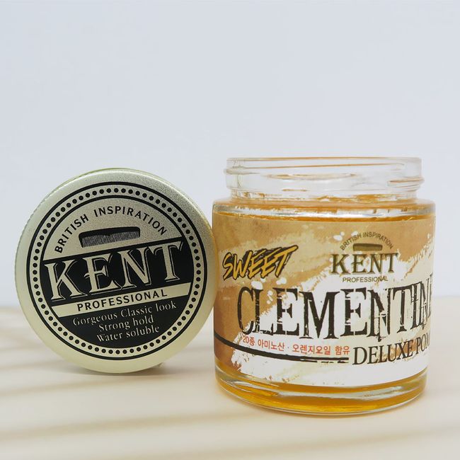 Kent Pomade Hair Wax Water-Based Hard Wet Hair Styling Soft Men's Short Hair Women's Long Perm Barber Shop Beauty Salon Part Side Hair Natural Gel