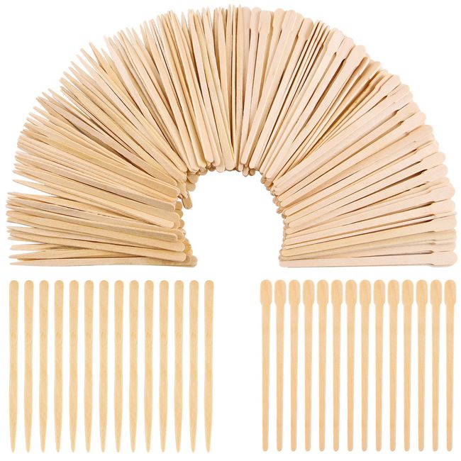 400 Piece Small Waxing Applicator Wooden sticks - Eyebrow, Lip, Nose