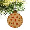 GRAPHICS & MORE Autumn Fall Trees Pattern Mini Small Tiny Wood Christmas Tree Holiday Ornament
