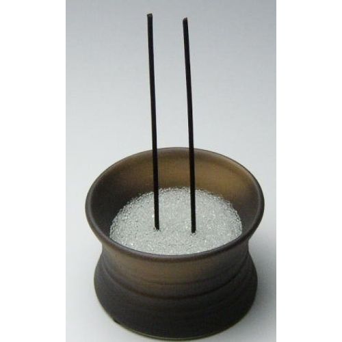 Crystal Beads (500 G) (Ash)/Incense Burner Censer _ Category: Buddhist Ritual Implements Supplies _ Small 仏壇 _ Mini 仏壇 _ Modern _ _ 仏壇 _ _ Incense Stick Incense Burner for Incense Sticks _ Offerings _ Incense Sticks Stand _ your incense sticks _ Sand _ 初盆