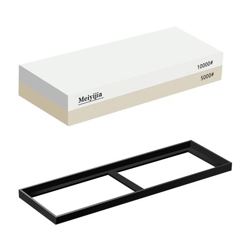 Meiyijia - Sharpening Stone, Premium Whetstone Waterstone Knife Sharpener Kit by, Non-Slip rubber Base,2 Side Grit,5000/10000