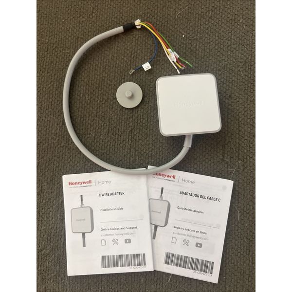 Honeywell Home THP9045A1098 White Smart Thermostat C Wire Power Adapter