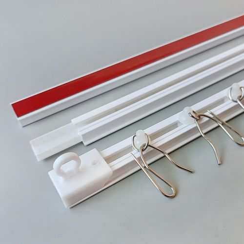 Ontrack Self Adhesive Curtain Track, Ceiling Track Set- No Drill, No Damage, Ceiling Mount, Adhesive Curtain Rod, Easy to install curtain rails (6.7FT/80.7IN)