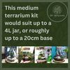 DIY Medium Open and Closed Terrarium Kit (White Pebbles)