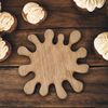 Splash Placemat Set - Wood 4 Placemats Large 38cm Walnut