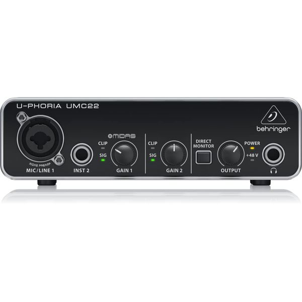 Best Price Square USB Audio Interface UMC22 by BEHRINGER