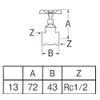 SANEI [Gate Valve] for Nominal 13 V35-13
