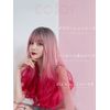 Wig, Long Wave, Curly, Mermaid Pink, Full Wig, Natural, Women's, Small Face, Fashion Wig, Heat Resistant, For Women Dressing Wig, Halloween, Net Included