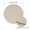 sourcing map 102mm(4.02") Round Coasters PU Cup Mat Pad for Tableware Gold Tone 8pcs