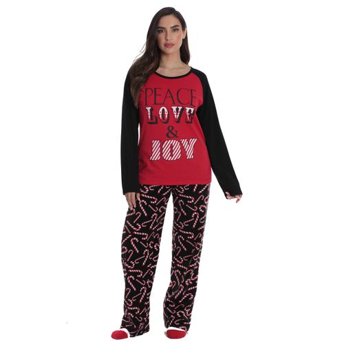#followme Candy Cane Blanket Sleepers 95197-10179B-2T