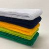 Couver Terry Solid Color Headband/Sweatband, 4 Pieces, Charcoal