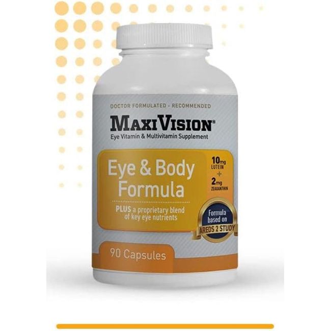 MaxiVision® Eye & Body Formula AREDS 2 Study - 90 Capsules - 1 Bottle