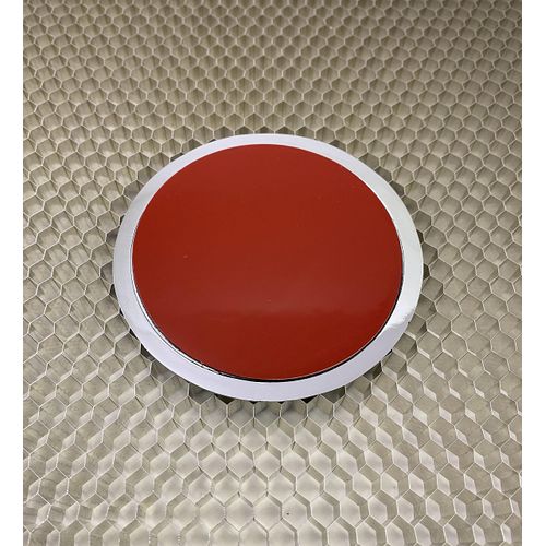 Delaware State Flag 3D Domed CAR Emblem Badge Sticker Chrome Metal Round Bezel