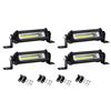HAMILO High Brightness Work Light, Light Bar, Work Light, Approx. 12 V - 24 V, Set of 4