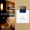 Power Key Card Sensor Switch Panel for Hotel Energy Saving with Electricity Recognition, ABS PC Material, 125K Frequency Induction Card Compatible, White