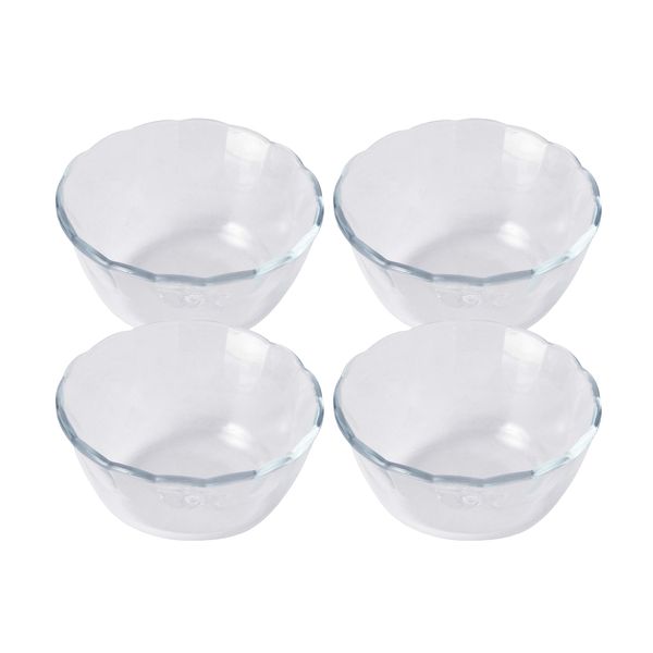 Pyrex CP-1551 Bakeware Clear 6.1 fl oz (180 ml) Custard Cups, Set of 4