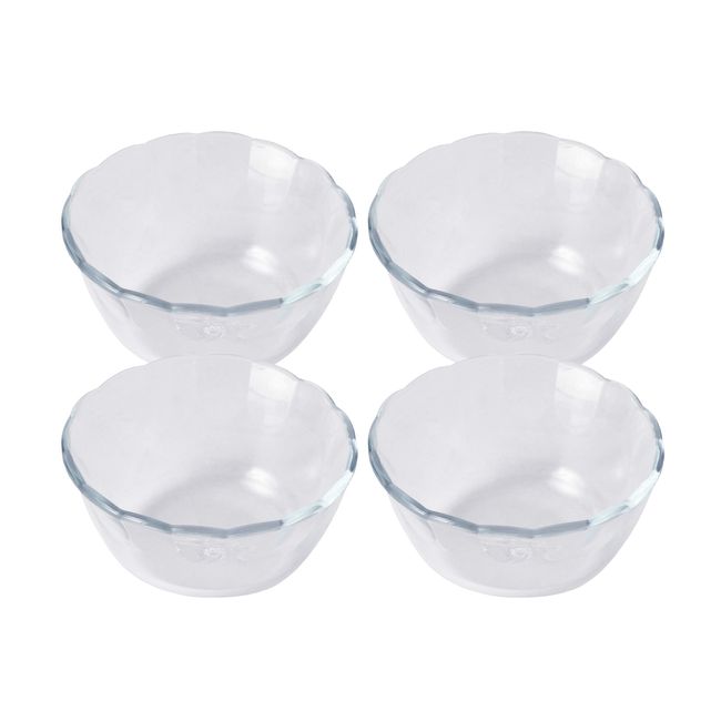 Pyrex CP-1551 Bakeware Clear 6.1 fl oz (180 ml) Custard Cups, Set of 4