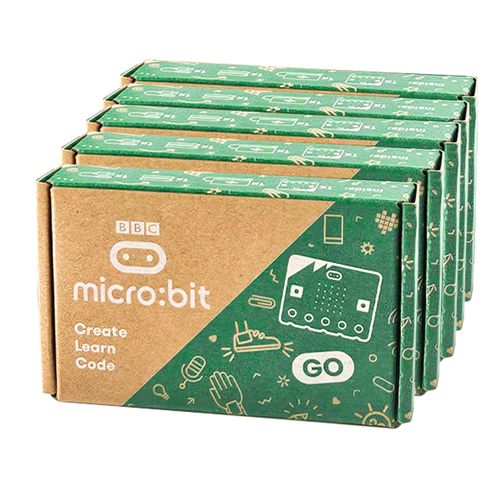 KEYESTUDIO Micro:bit V2 Go Bundle Kit (5 Pack Microbit V2.2 Go Kit)