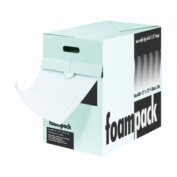 Partners Brand PFD1812 Air Foam Dispenser Packs, 1/8" x 12" x 175', White