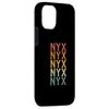 iPhone 15 Retro Custom First Name Nyx Case