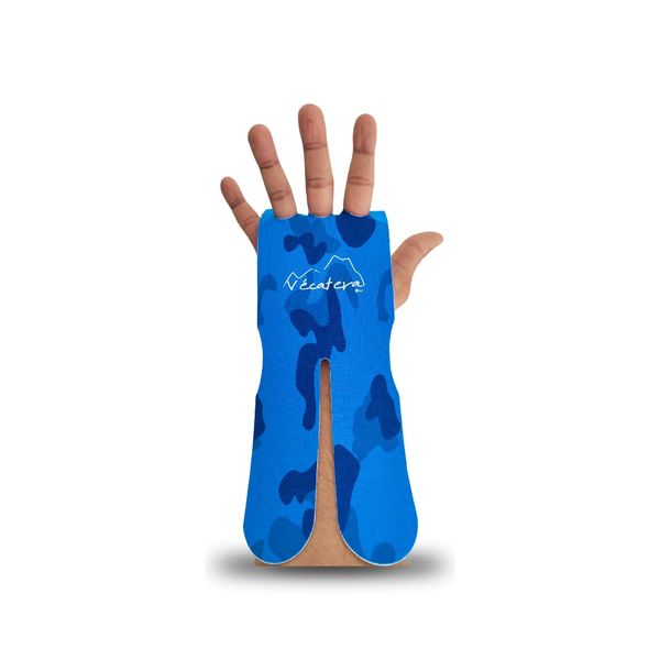Vécatera Pot Holder Crossfit Tape Strap Crossfit Disposable Protection Total Protection Gym WOD and More FBB Weightlifting Calisthenics Pot Holder Gymnastics Girls Strap Sport Grips Crossfit (Blue)