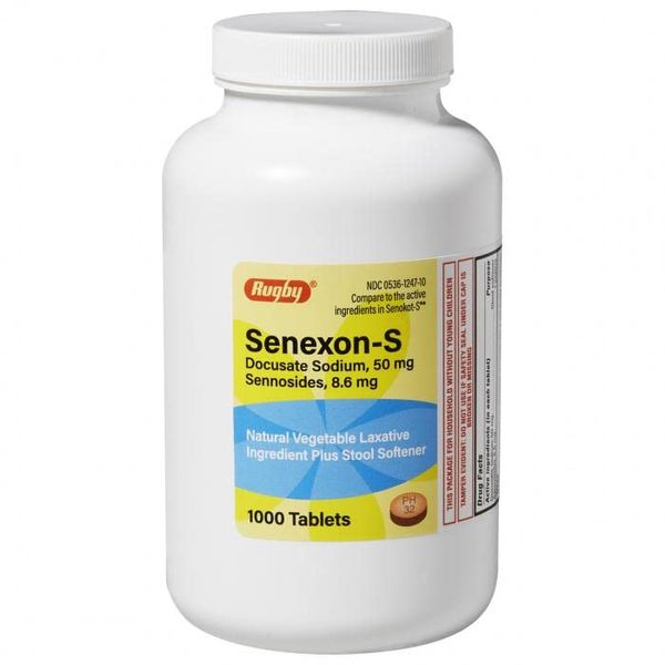 Rugby Senexon-S Senna & Dousate Sodium 1000ct