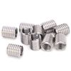 Thread Inserts, 10 PCS M8 to M10 Thread Adapter Insert Nut Thread Repair Sleeve Threaded Bushing Screw Reducing Conversion Tool, for Furniture Projects Automotive Electrical
