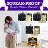 Hardware Essentials by Hillman Squeak-Proof 3-1/2in 1/4in Radius Matte Black Door Hinge (3 Count)