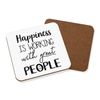 Happiness is Working with Great People Coaster Drinks Mat