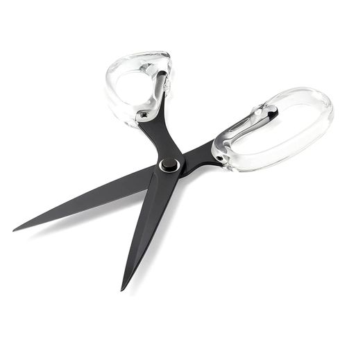 OfficeGoods 9” Stainless Steel Acrylic Scissors for Office and Home - Aesthetic and Sharp All Purpose Scissors, Perfect for Sewing, Arts and Crafts - Matte Black