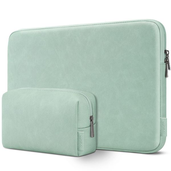 DOMISO 17,3 Zoll Laptoptasche Hülle Notebook Sleeve Schutzhülle Laptop Sleeve Case für 17,3" IdeaPad 3 Gen 7/ZBook Fury G8/HP Envy 470 G8 G9/Dell Asus Wasserdicht Notebooktasche,Hellgrün