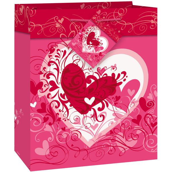 Unique Party 64414 - Small Tangled Hearts Valentines Gift Bag